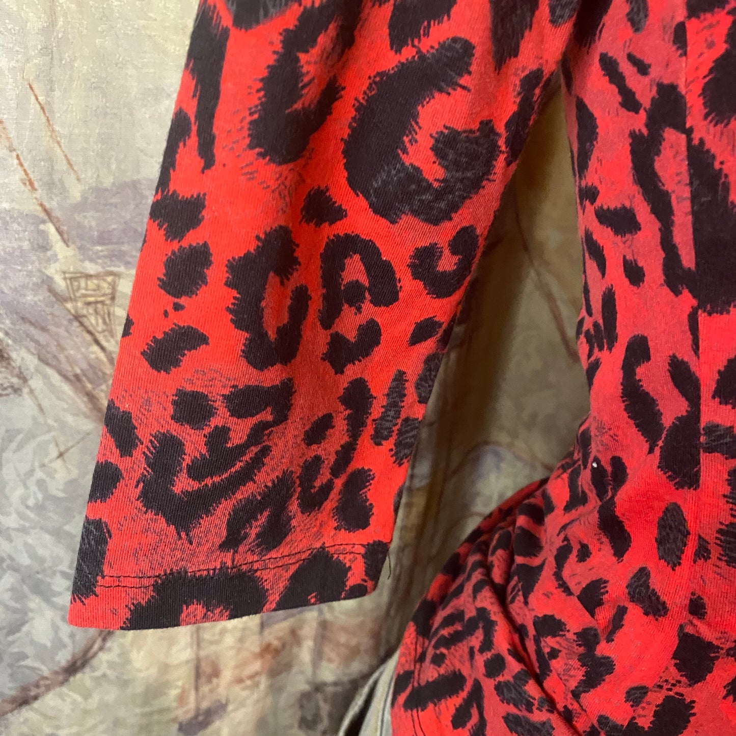 Leopard print Y2K top