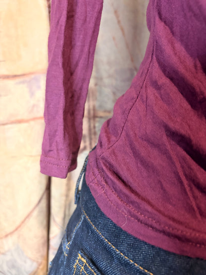 Vintage drape purple top combo