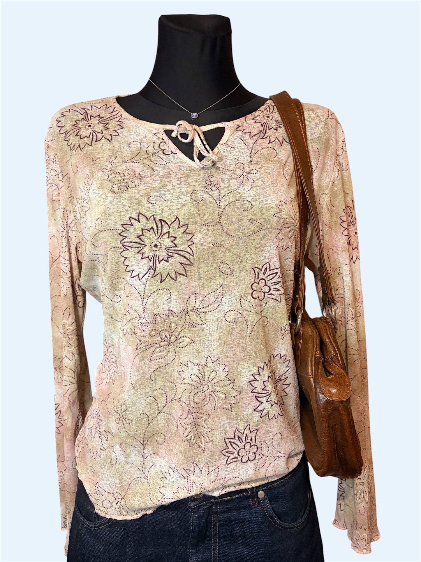 Vintage pastel patterned sweatshirt
