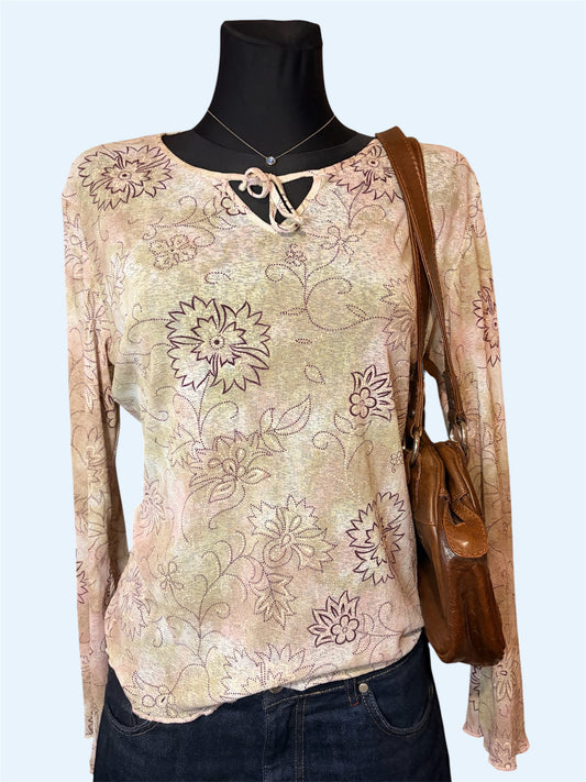 Vintage pastel patterned sweatshirt