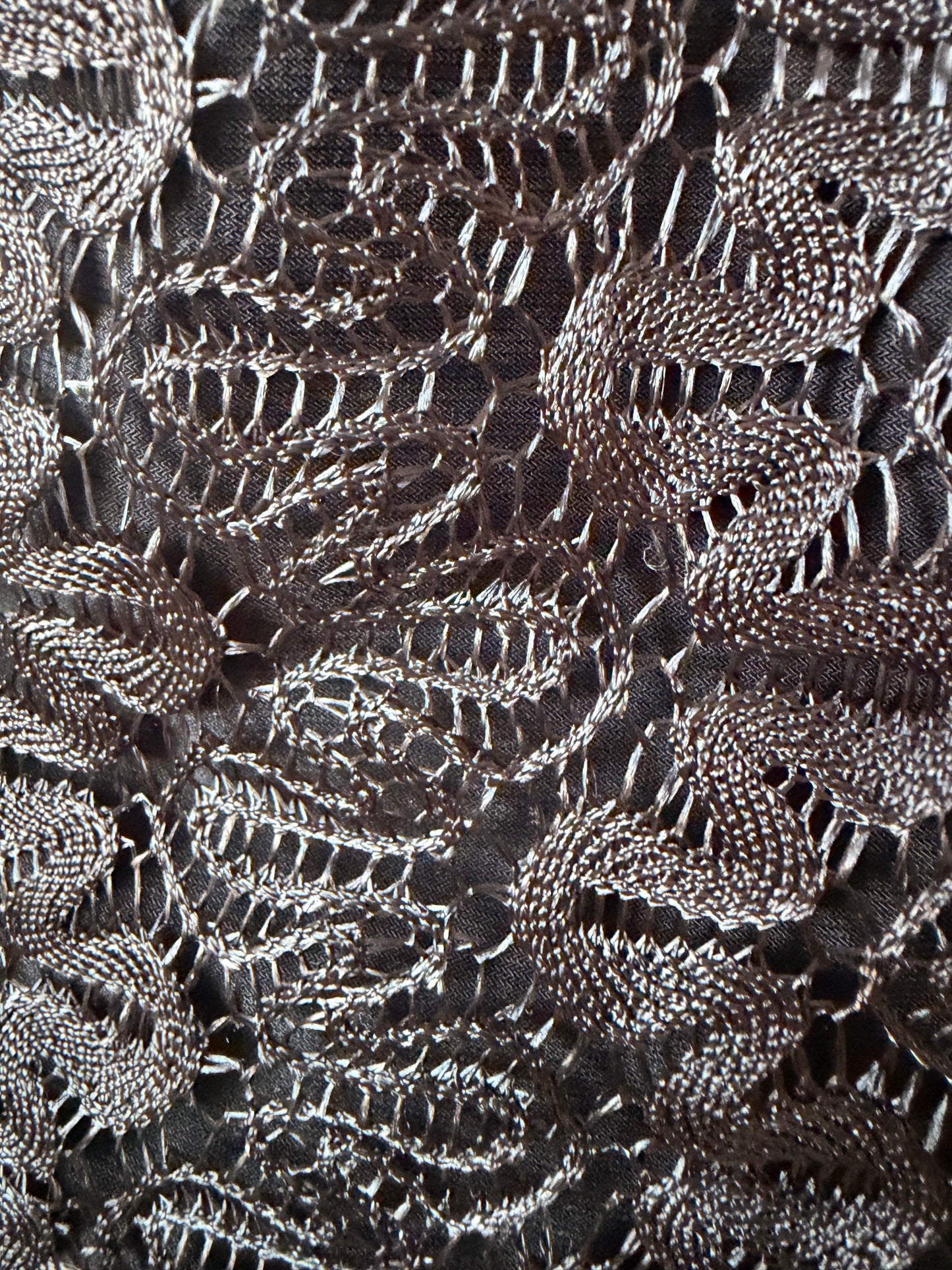 Black vintage lace top