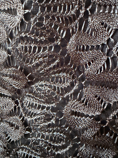 Black vintage lace top