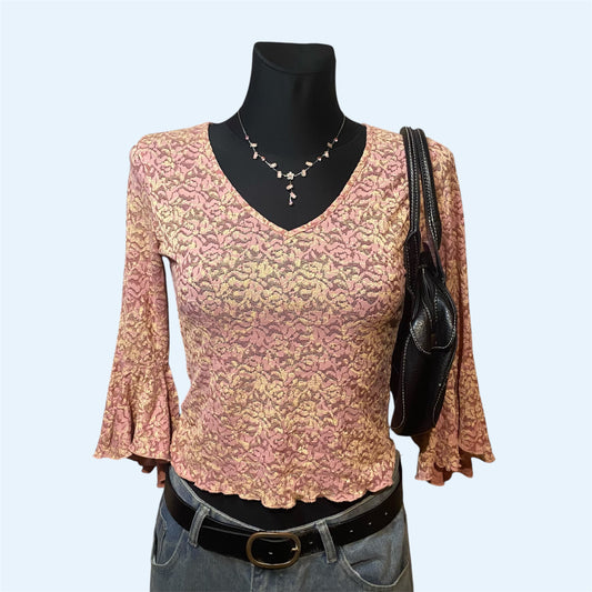 Pink Y2K top