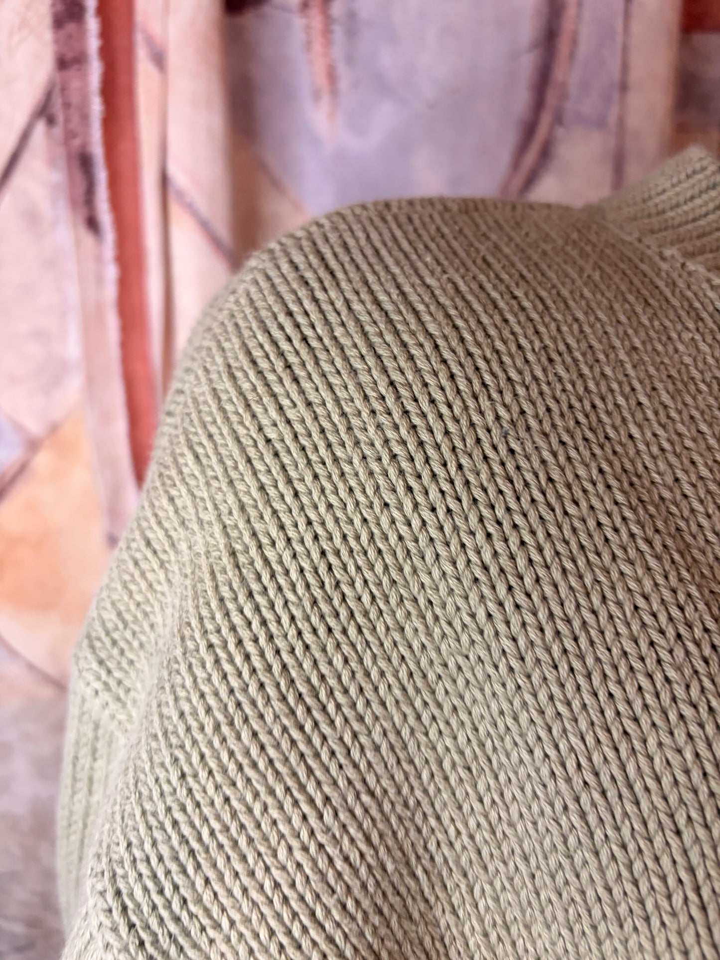 Light green knit sweater