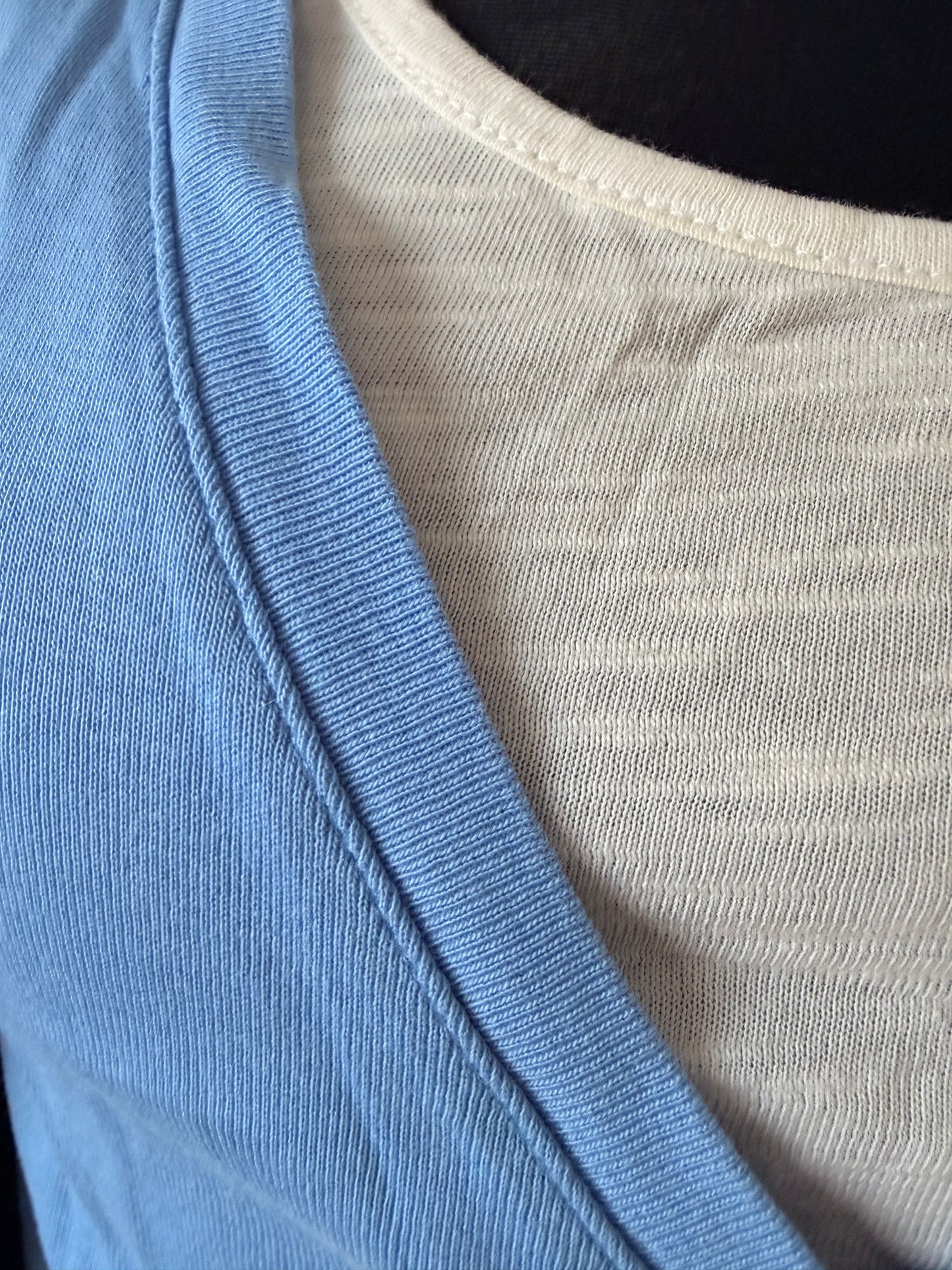 Vintage layered blue t-shirt