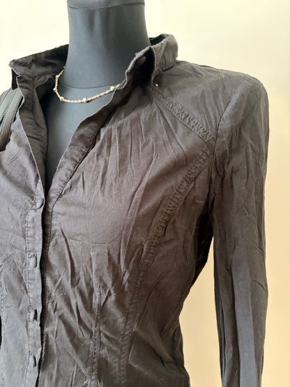Vintage black button-up shirt