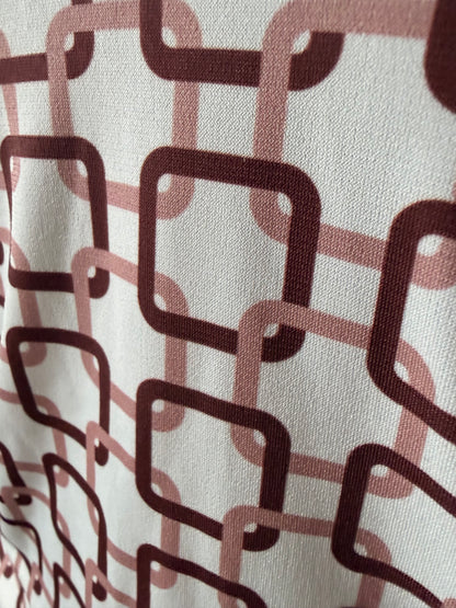 Patterned mini halter dress