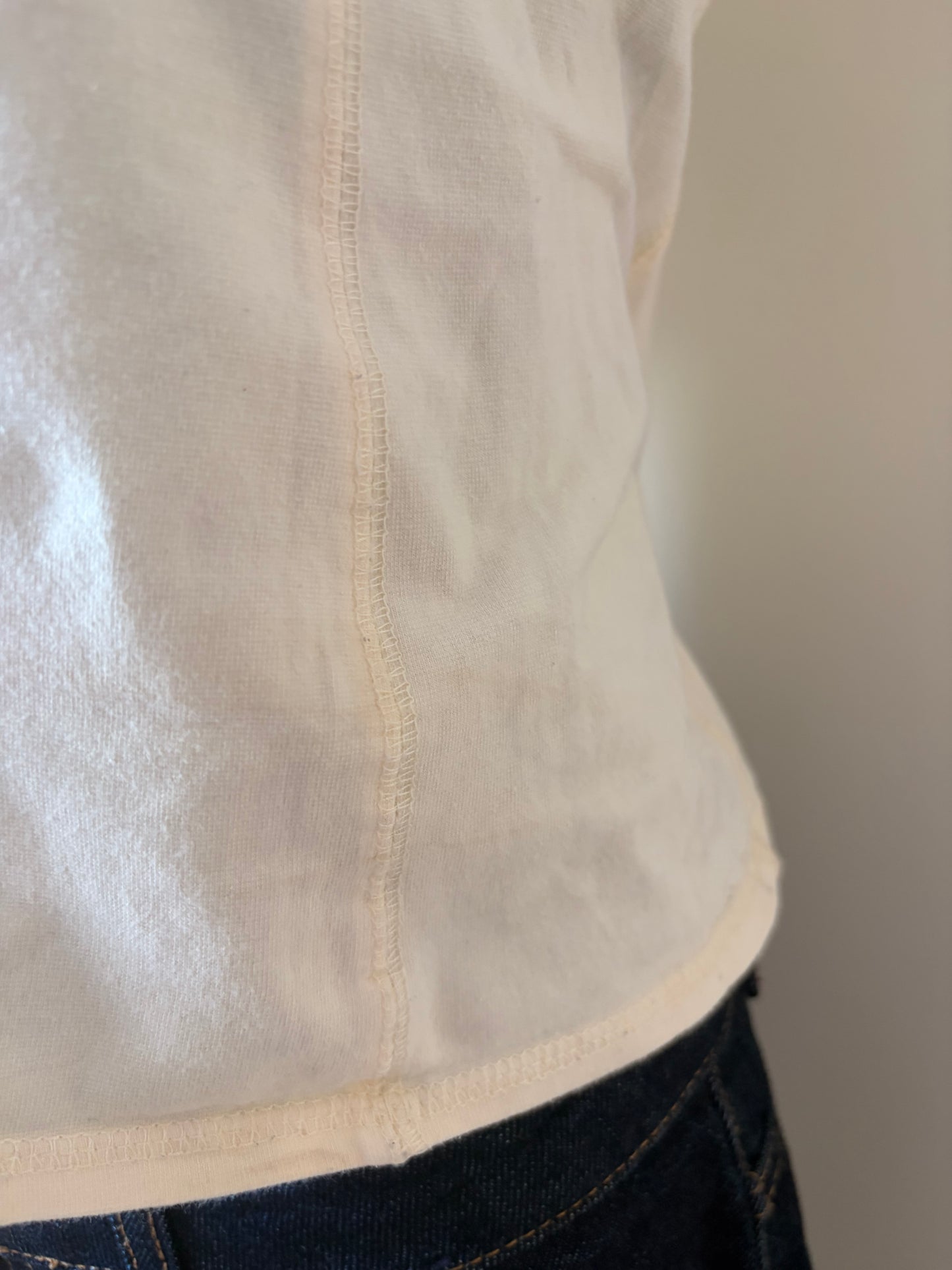 Vintage cream tank top