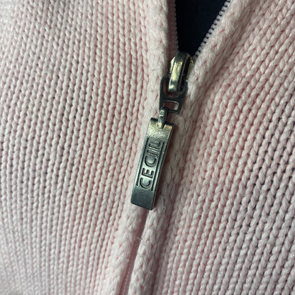 Light pink knit jacket