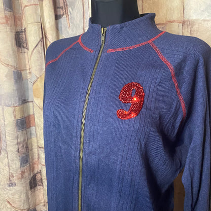 Vintage navy sweater jacket