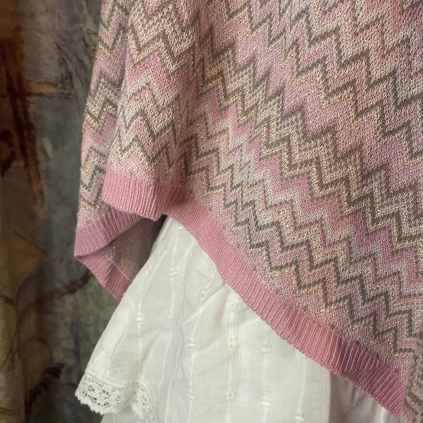 Cute pink poncho