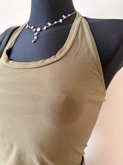 Khaki halter top