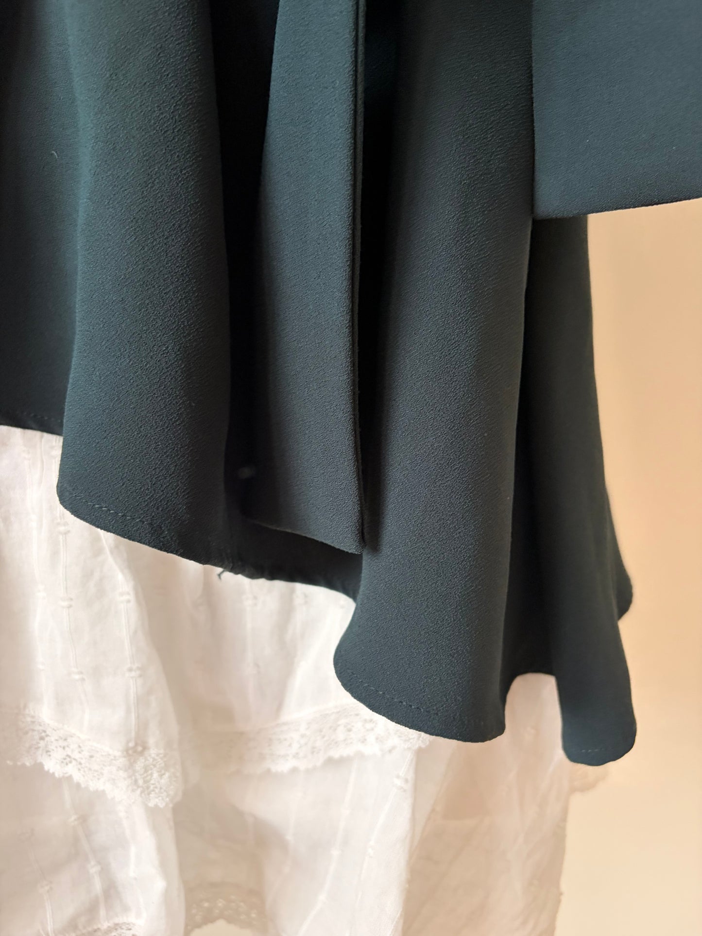 Dark green Zara tie up top