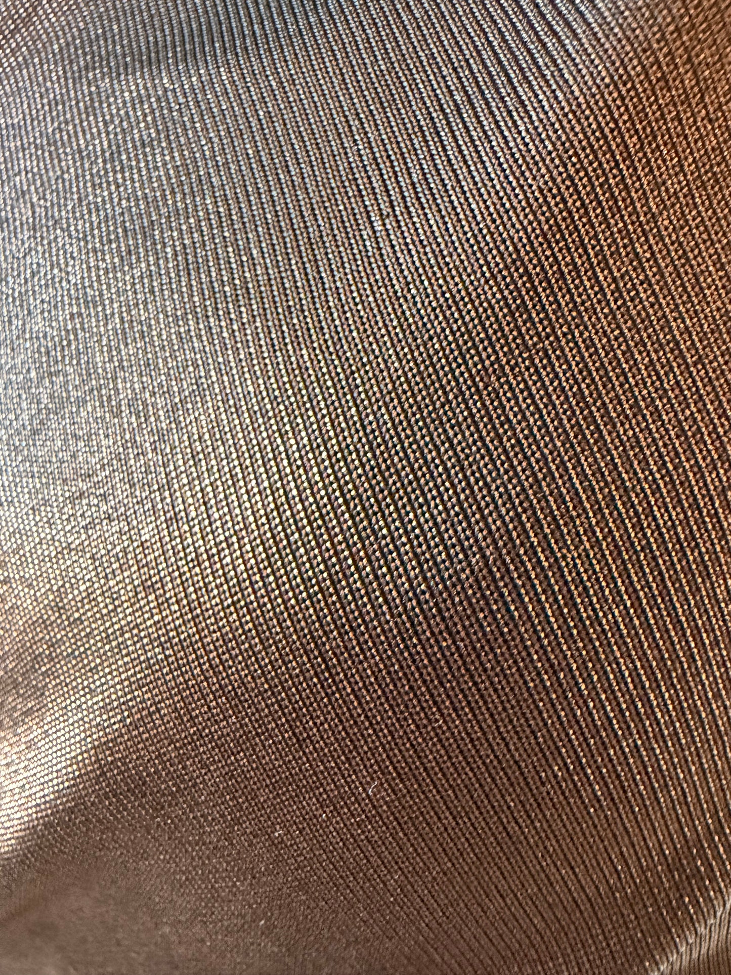 Ruched bronze one-shoulder dress