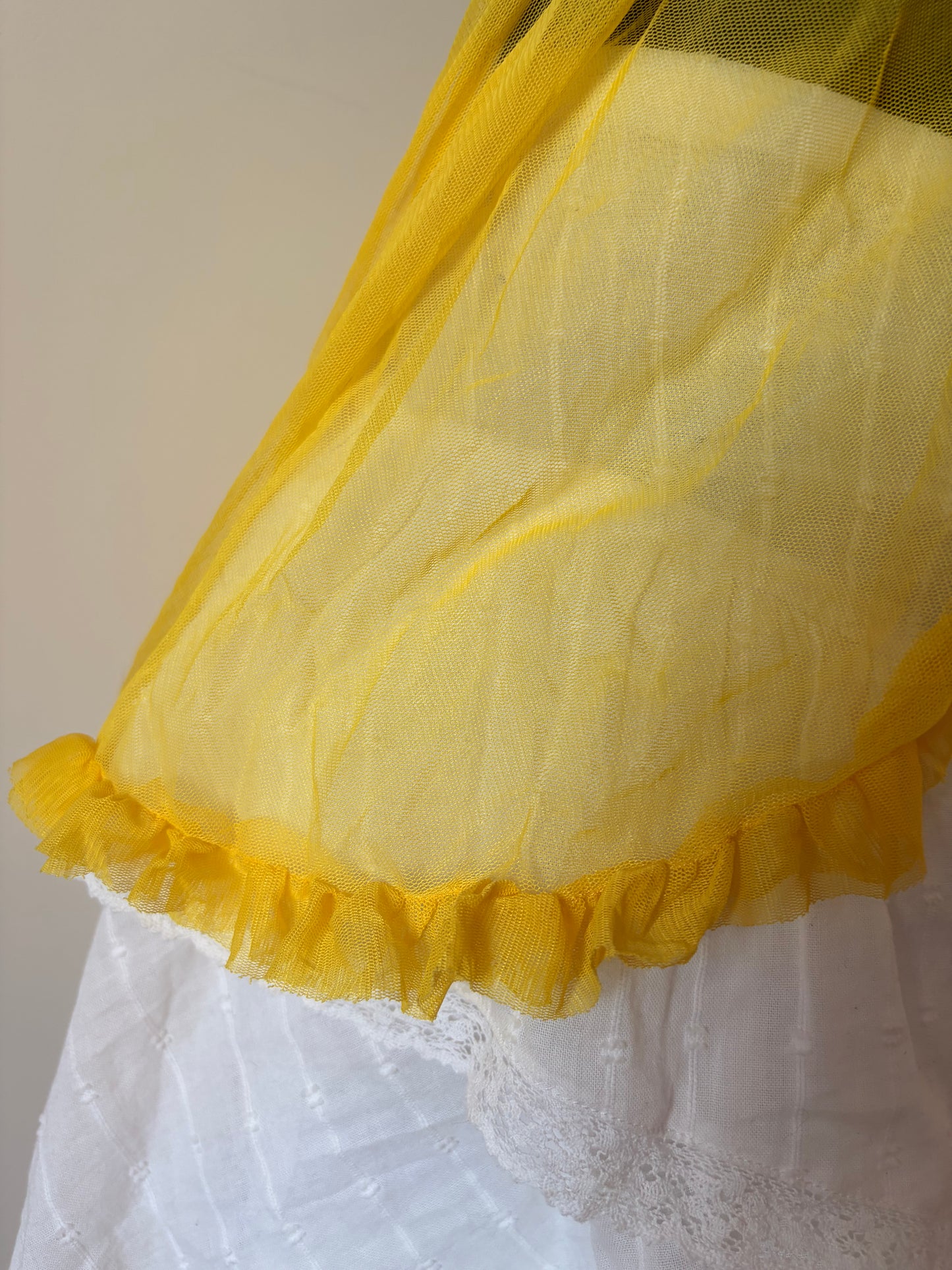 Vintage yellow lingerie top