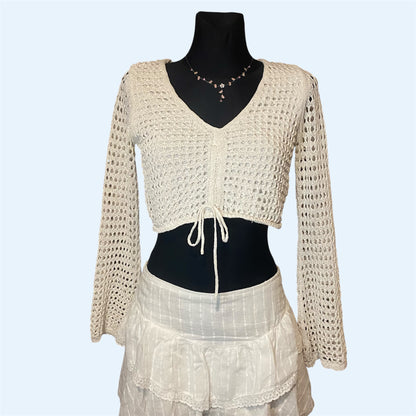 White knit top