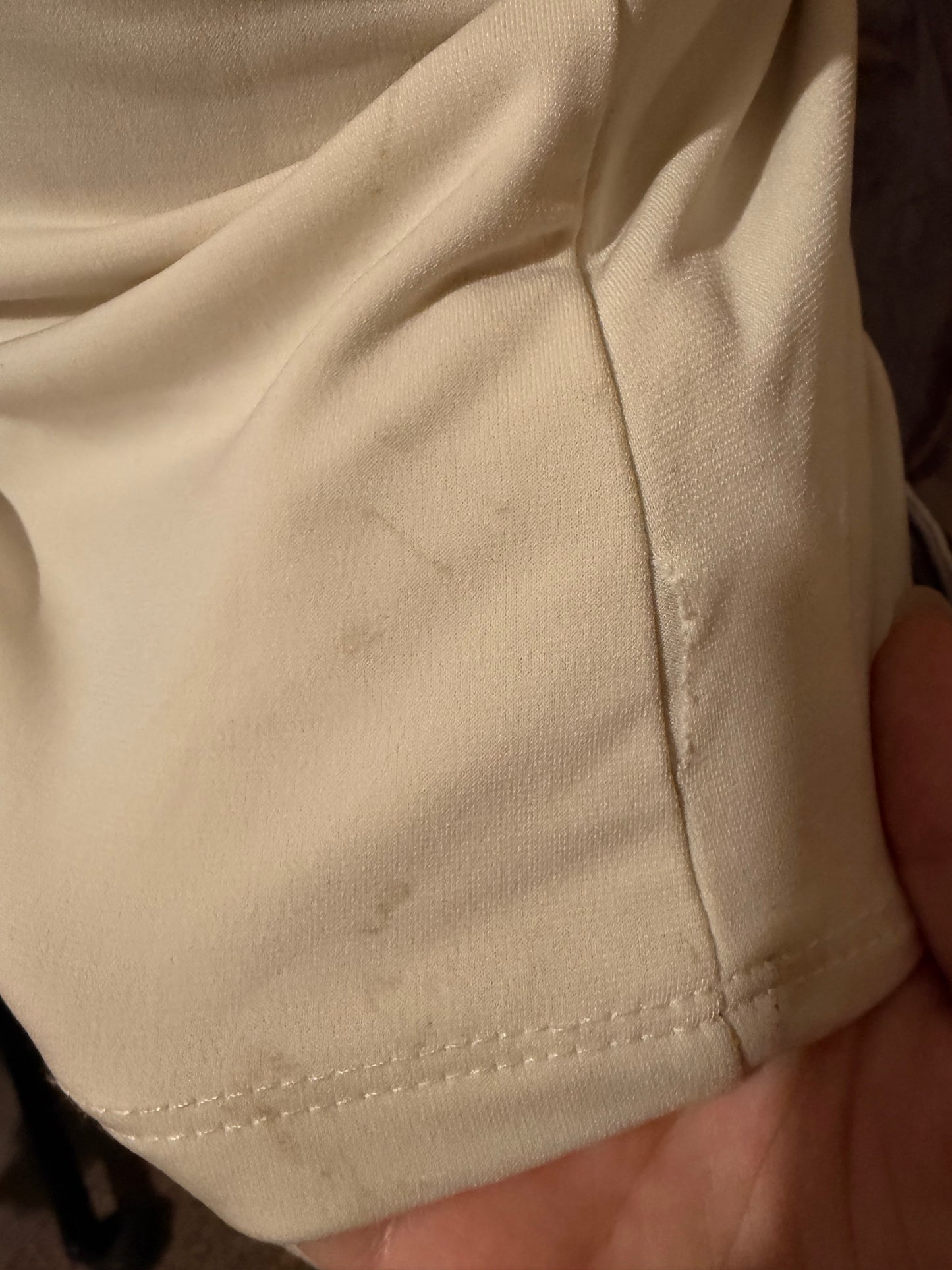 White open back sweatshirt