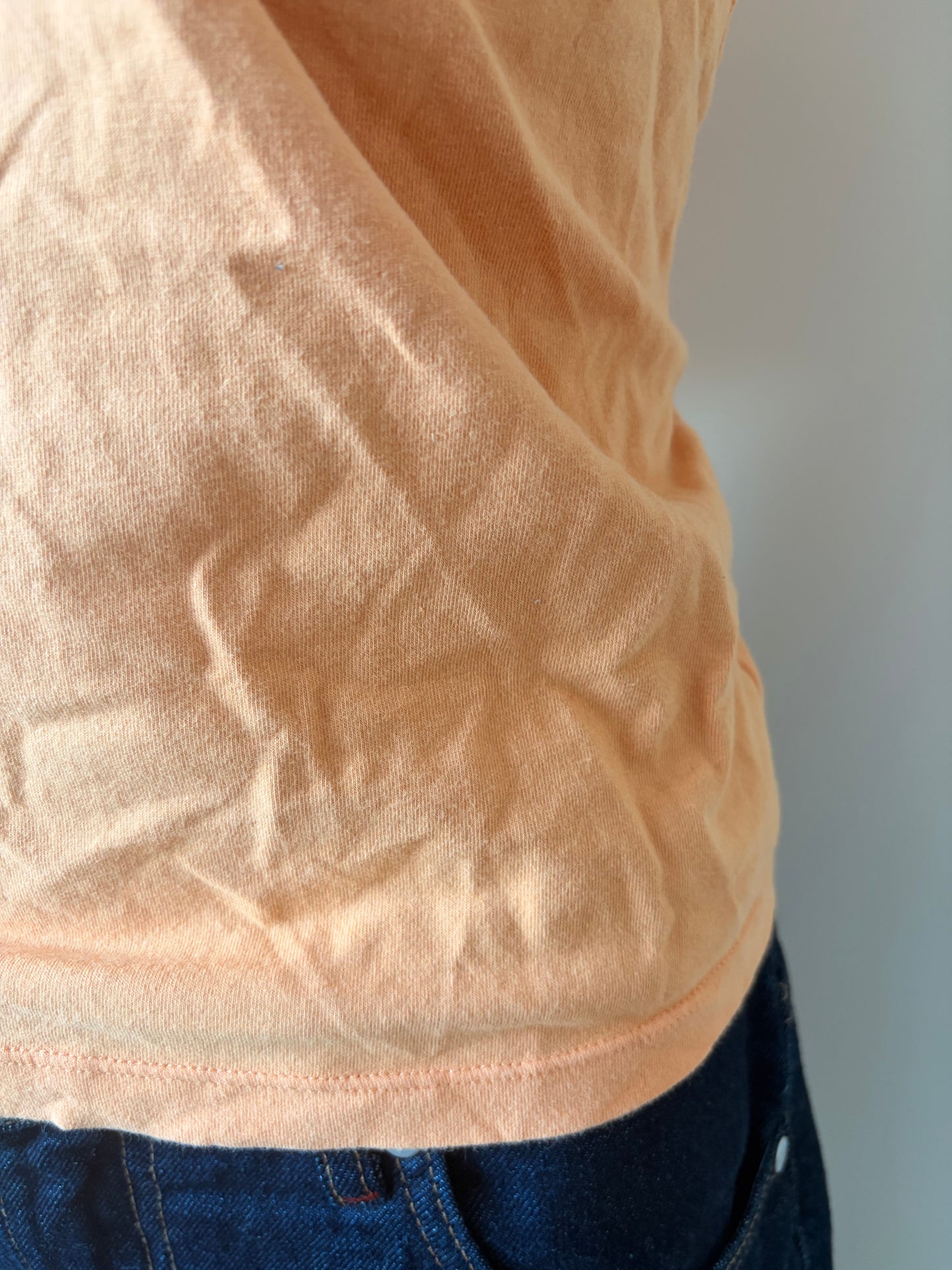 Vintage orange v-neck top