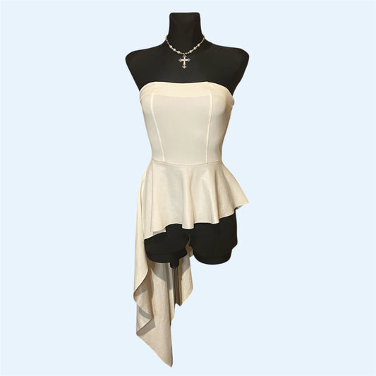 White vintage romper