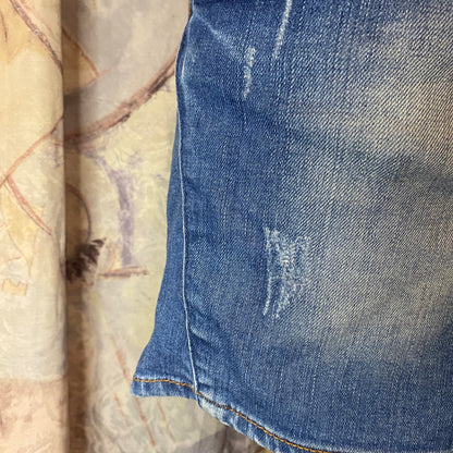Jean mini skirt