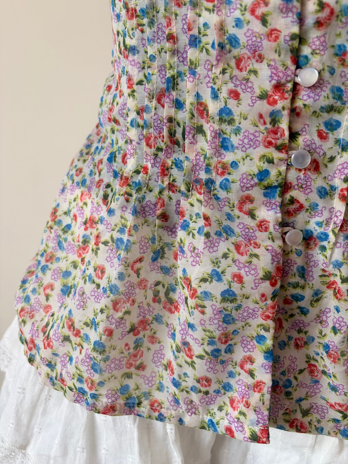 Vintage floral tank top