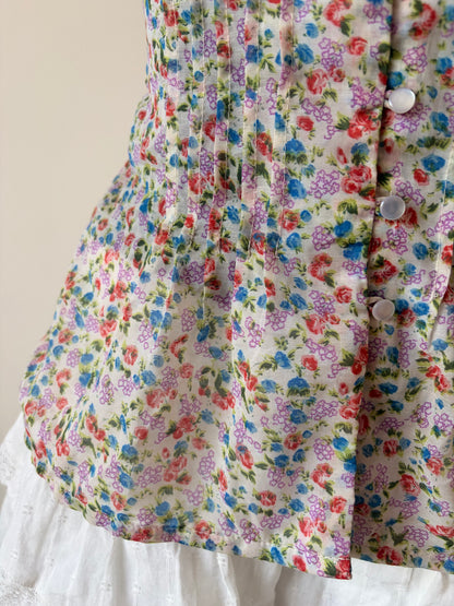 Vintage floral tank top