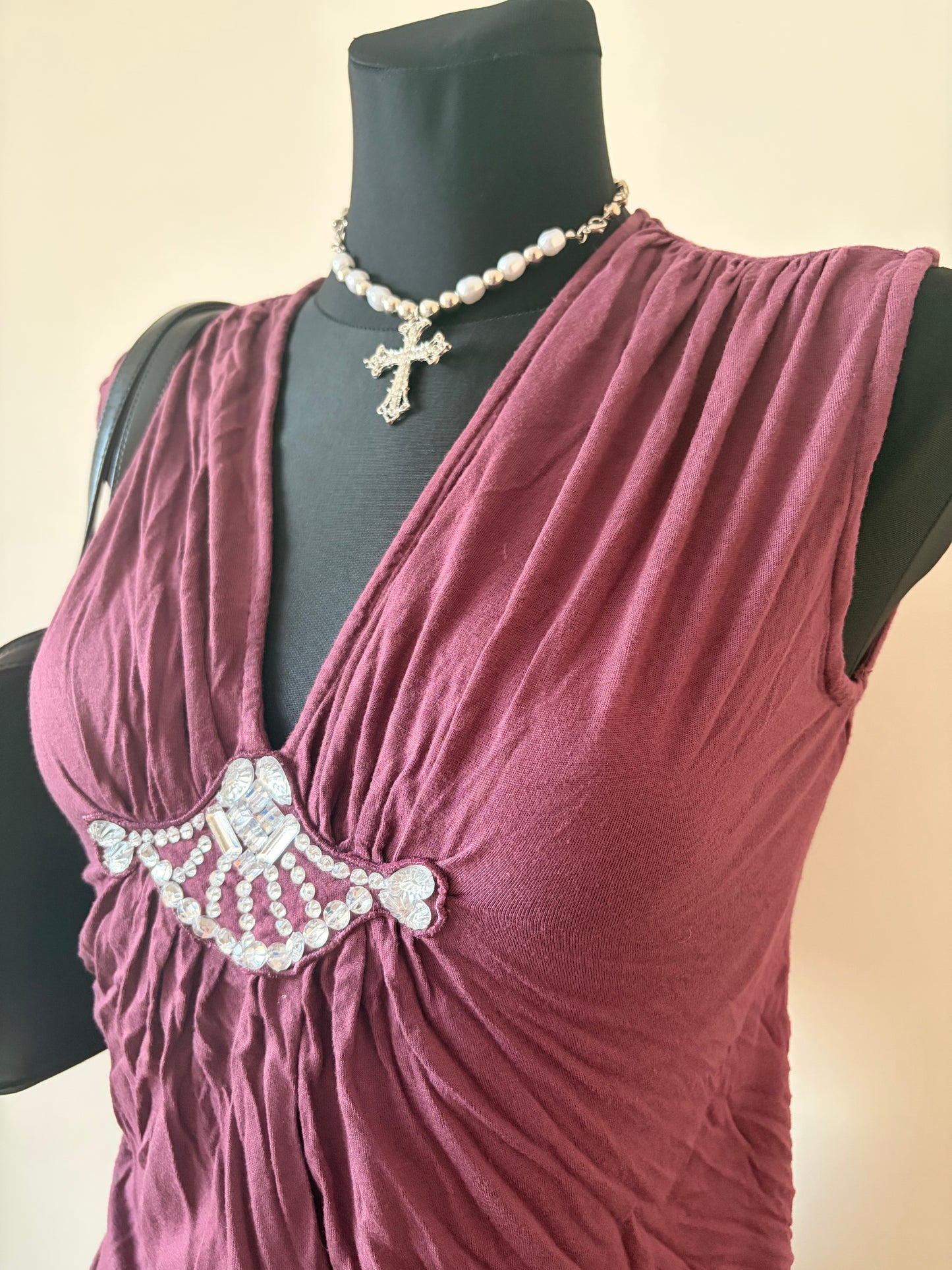 Vintage drape top