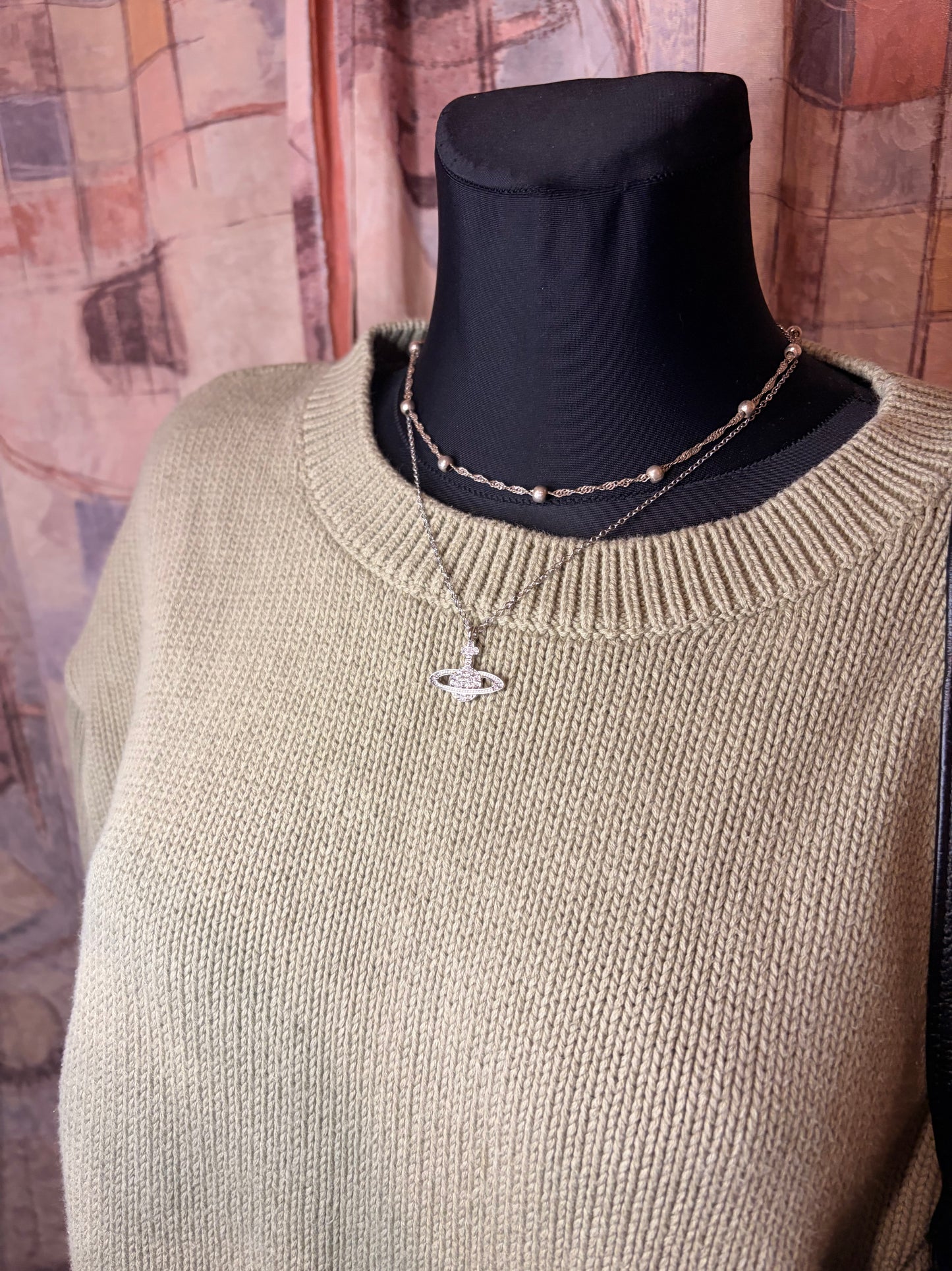 Light green knit sweater