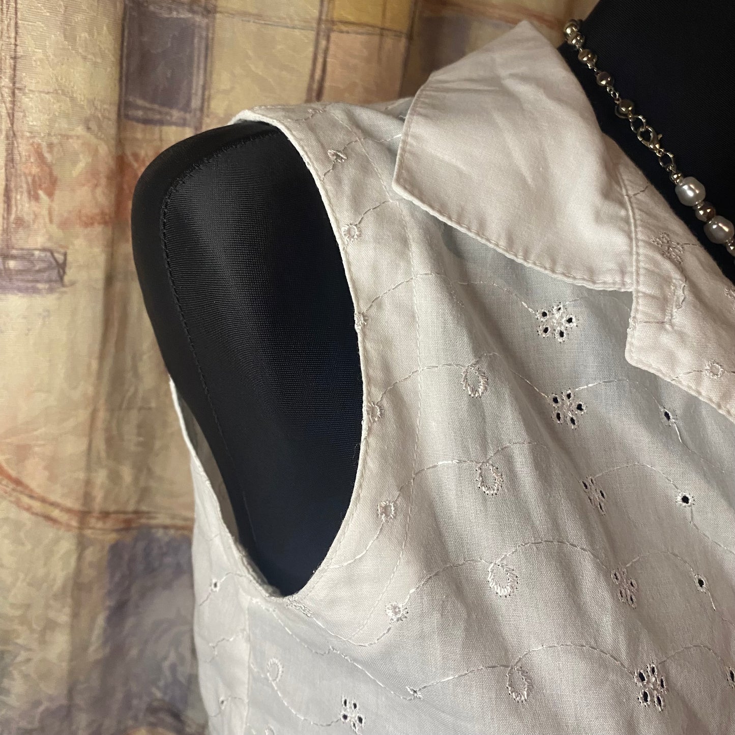 White vintage cotton blouse