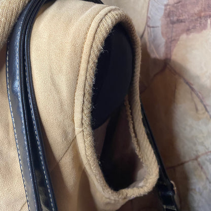 Vintage western vest with a hood