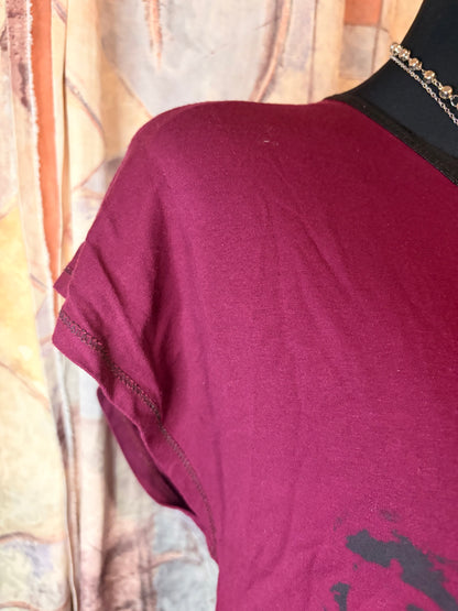 Off-shoulder punk oversized shirt