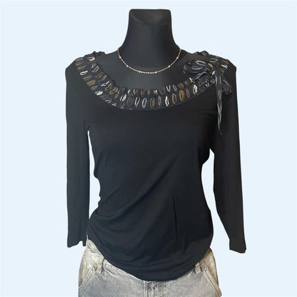 Vintage designer black top