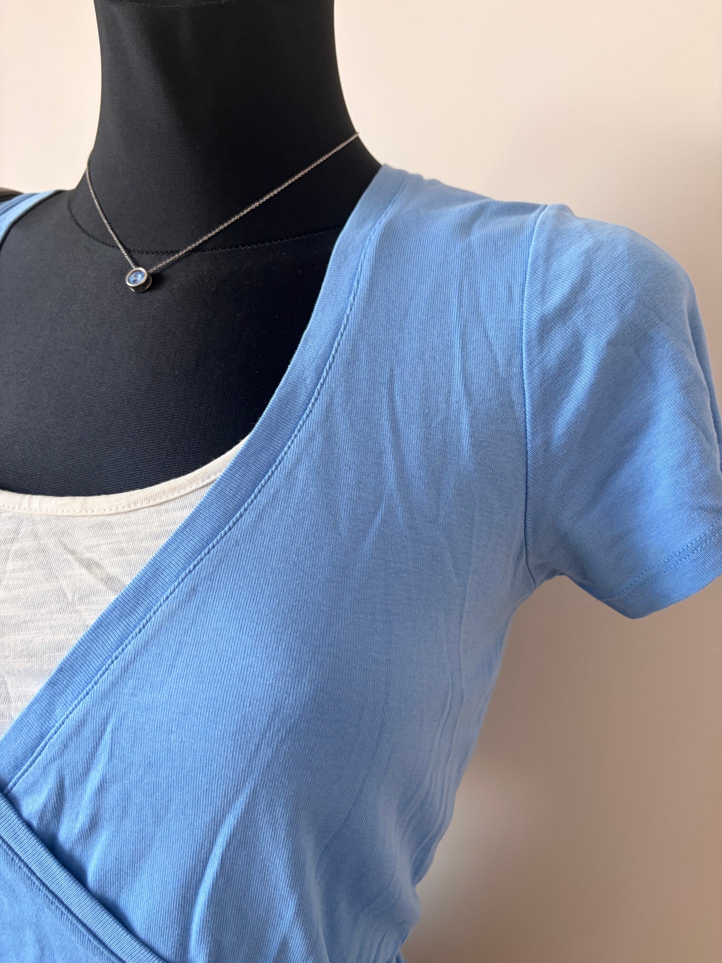 Vintage layered blue t-shirt