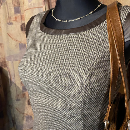 Vintage brown mini dress
