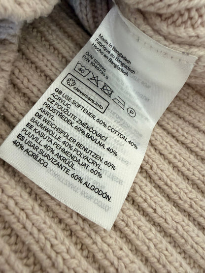 Cream cropped cardigan