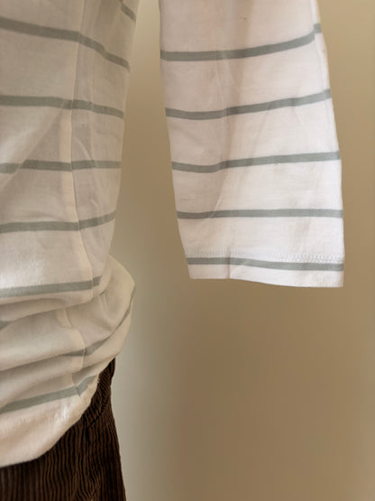 Striped long sleeve top