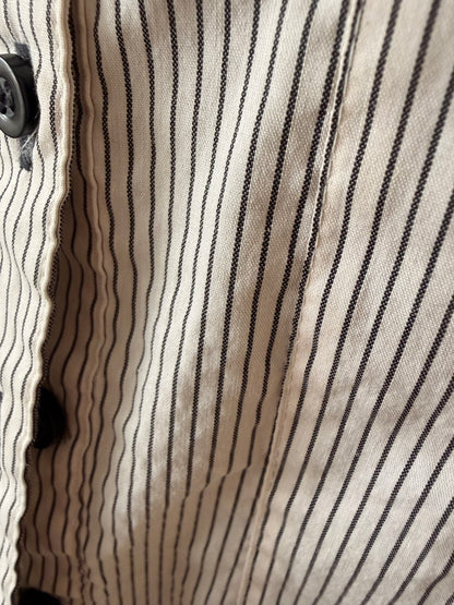 Striped button-up shirt