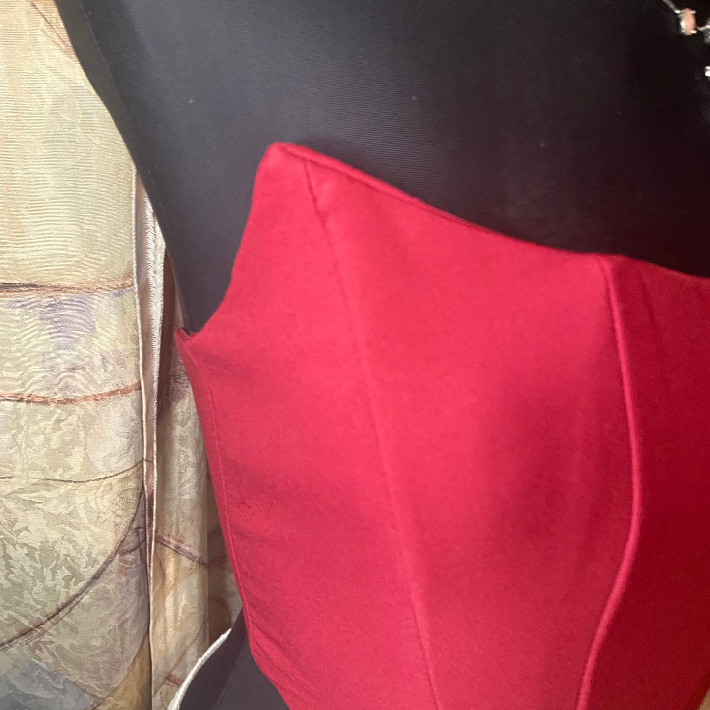 Burgundy corset top