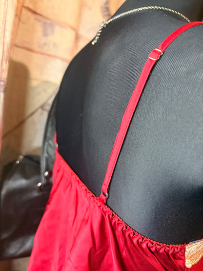 Red lingerie top