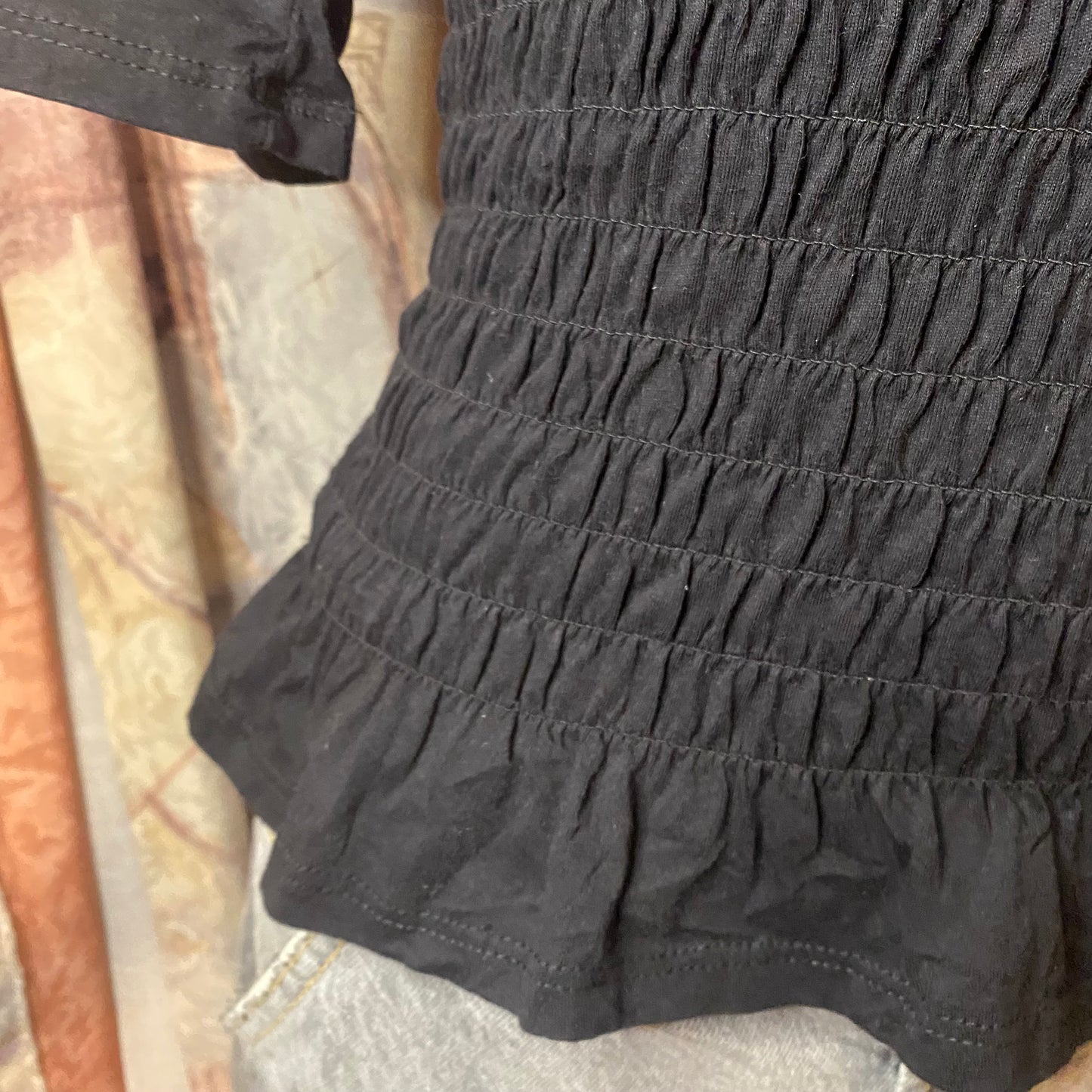 Black elastic top