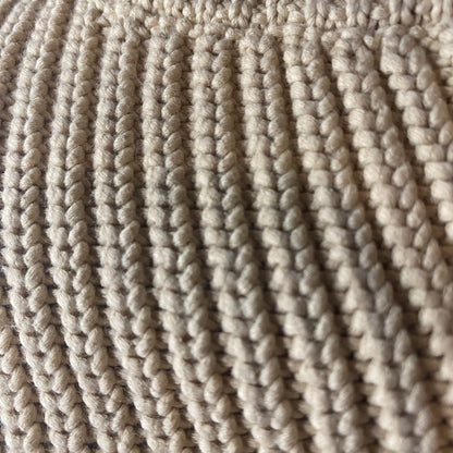 Beige long sleeve cover-up top
