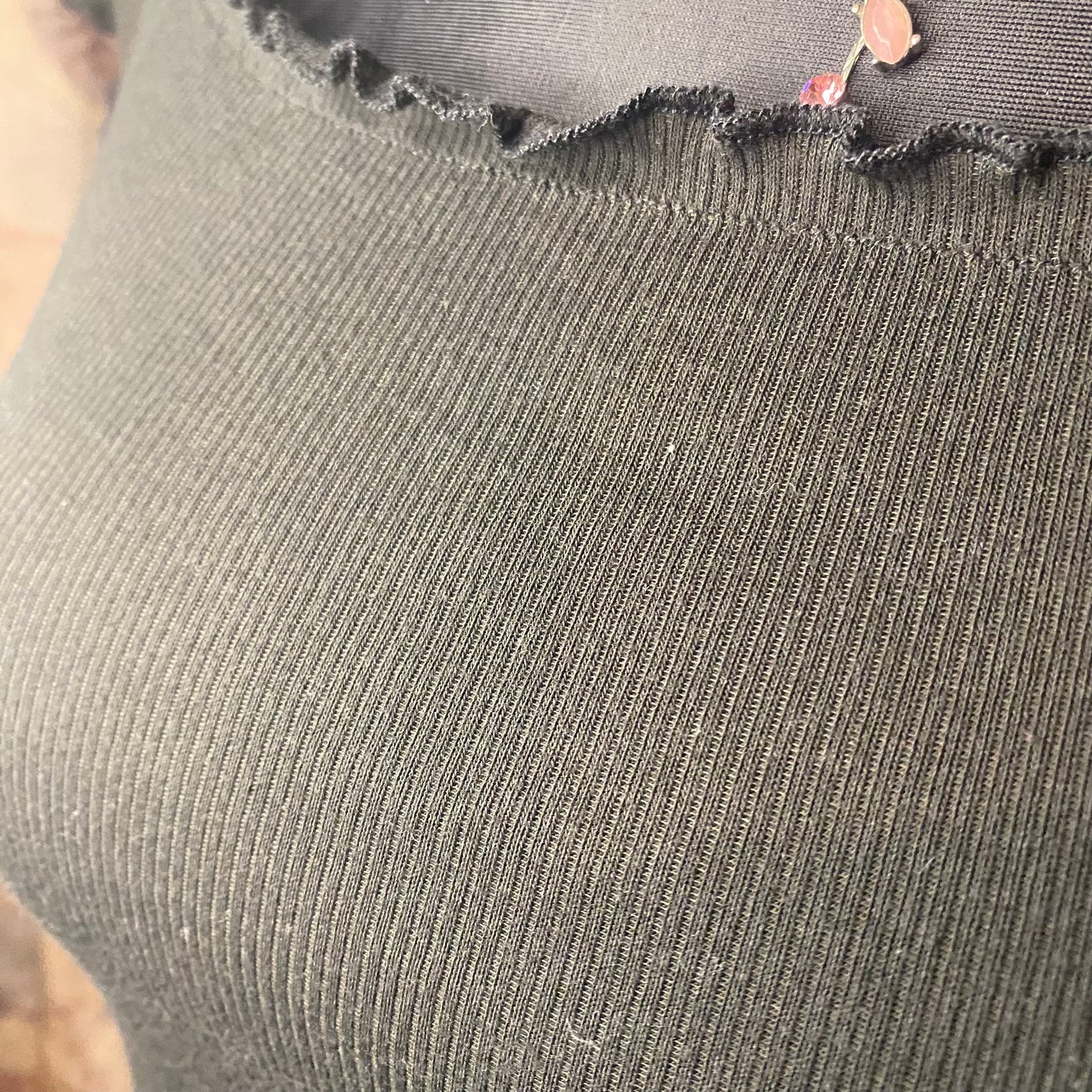 Basic black off-shoulder top